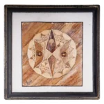 Natural fiber wall art, 'Baule Mask I' Natural fiber wall art, 'Baule Mask I'